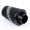 reduces unnecessary turbulence. These filters are also cone shaped because it enables easy fitting to space restricted engine compartments and with the extremely large amount of foam surface area an added boost of power to your engine too! The filter is specially strengthened using a stainless steel internal mesh