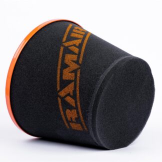 <p><strong>This filter is designed to be inserted into a flexible hose such as a rubber or silicone intake pipe.</strong></p> <p>These filters have an aluminium ram-pipe neck and a cone shaped filter element. This integral cone channels all the incoming air