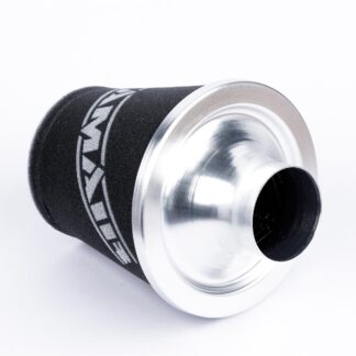 <p><strong>This filter is designed to be inserted into a flexible hose such as a rubber or silicone intake pipe.</strong></p> <p>These filters have an aluminium ram-pipe neck and a cone shaped filter element. This integral cone channels all the incoming air