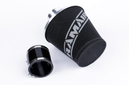 technologically advanced filter and bell mouth alloy spun base this filter kit is capable of handling extremely large power & flow rates. Clean using our filter maintenance kit - CK-003 Filter Outer Neck Diameter: 70mm (2.8inch) Filter Neck Length: 55mm (2.2inch) Filter Overall Length: 225mm (8.8inch) Filter Base Width: 175mm (6.9inch) Filter Top Width: 120mm (4.7inch) Filter Material: Dual Layer Foam Filter Base Material:  Filter Base Finish: Brushed Aluminium
