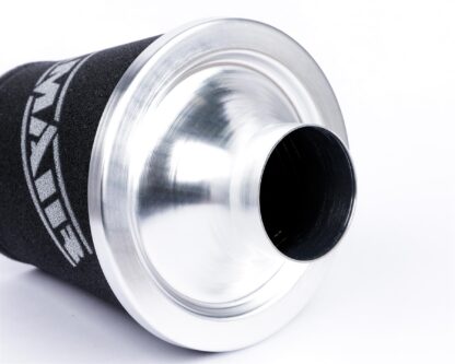 reduces unnecessary turbulence. These filters are also cone shaped because it enables easy fitting to space restricted engine compartments and with the extremely large amount of foam surface area an added boost of power to your engine too! The filter is specially strengthened using a stainless steel internal mesh