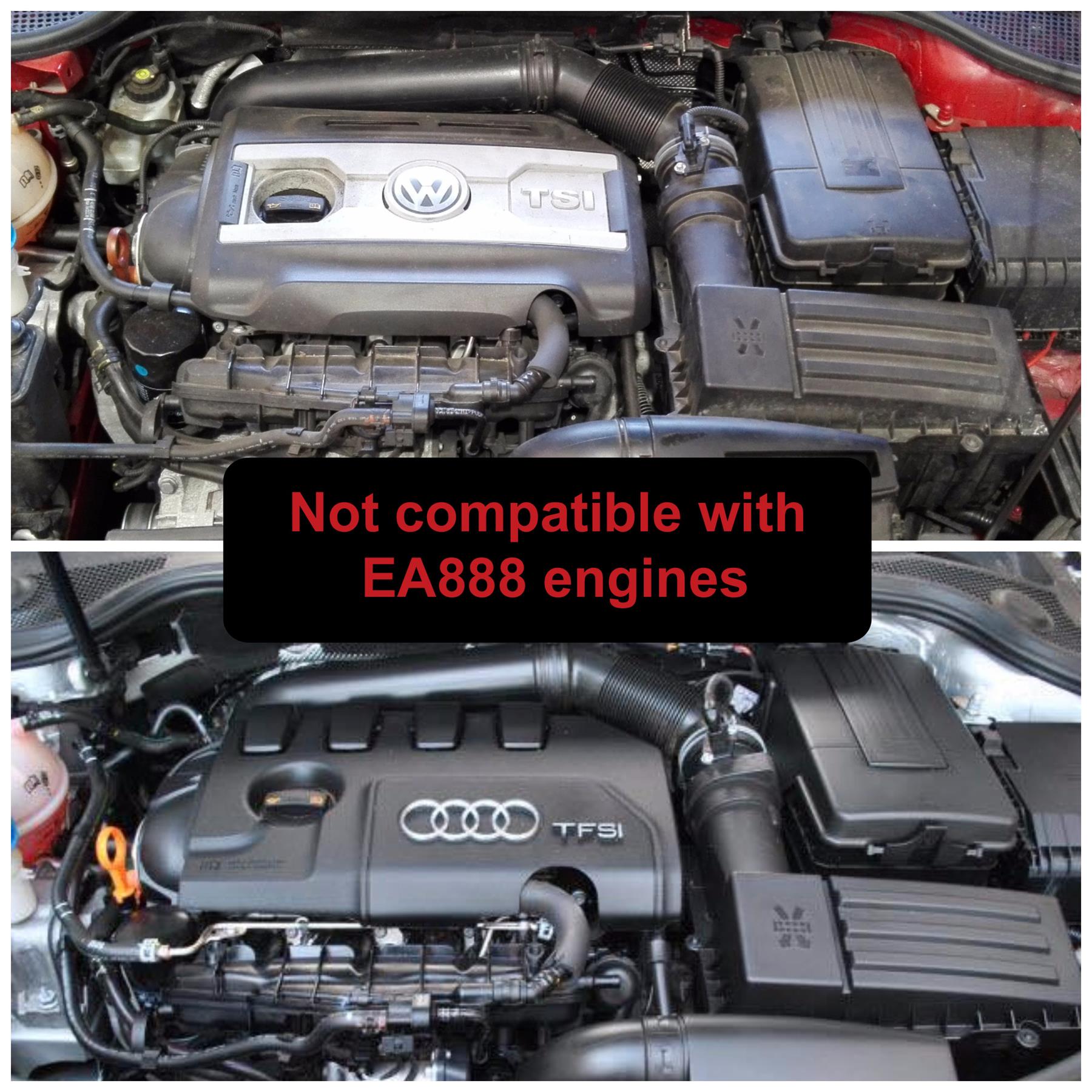 Skoda & VW with the 2.0 TFSI AXX BPY BWA engines. Compatible with both K03 and K04 turbos Features  90mm Intake Diameter Improves performance and throttle response Enhanced induction and turbo sound Full fitting kit and instructions Easy to clean using our filter maintance kit - CK-003  What Does It Do? This performance intake kit allows improved air flow and sound over the standard restrictive factory equipment. What Will I Get? Ramair Filters utilise the top-quality components in all their kits see below for what this kit will include:  Black powder coated heat shield Ramair foam filter Black silicone and aluminium inlet pipe Full fitting kit with easy step by step instructions  If you have any queries on this product fitment then please contact us via 01793 296 342 or on our live chat and one of our brand associates will be more than happy to assist.