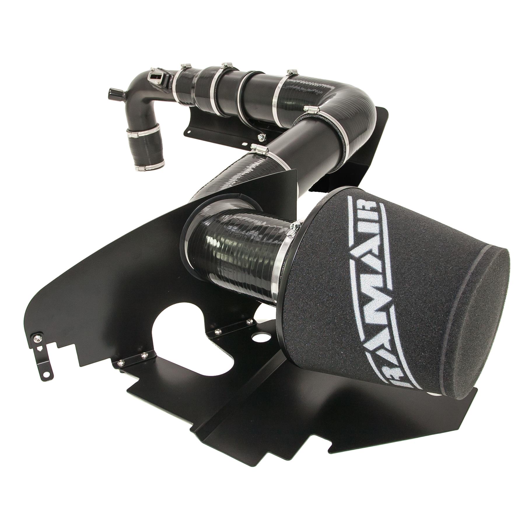 This Performance oversized intake kit with black silicone intake pipe is designed to fit Audi