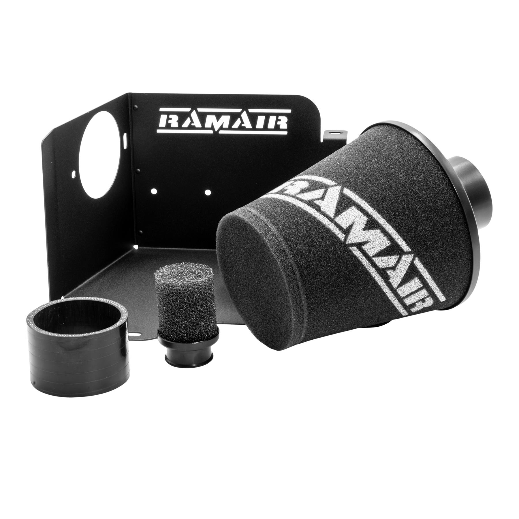 Skoda & VW with the 1.8T 20V engines and 70mm MAF Sensors. Features  70mm Intake Diameter Improves performance and throttle response Enhanced induction and turbo sound Full fitting kit and instructions Easy to clean using our filter maintance kit - CK-003  What Does It Do? This performance intake kit allows improved air flow and sound over the standard restrictive factory equipment. What Will I Get? Ramair Filters utilise the top-quality components in all their kits see below for what this kit will include:  Black powder coated heat shield Ramair foam filter Black silicone coupler 29mm breather filter Full fitting kit with easy step by step instructions  If you have any queries on this product fitment then please contact us via 01793 296 344 or on our live chat and one of our brand associates will be more than happy to assist.