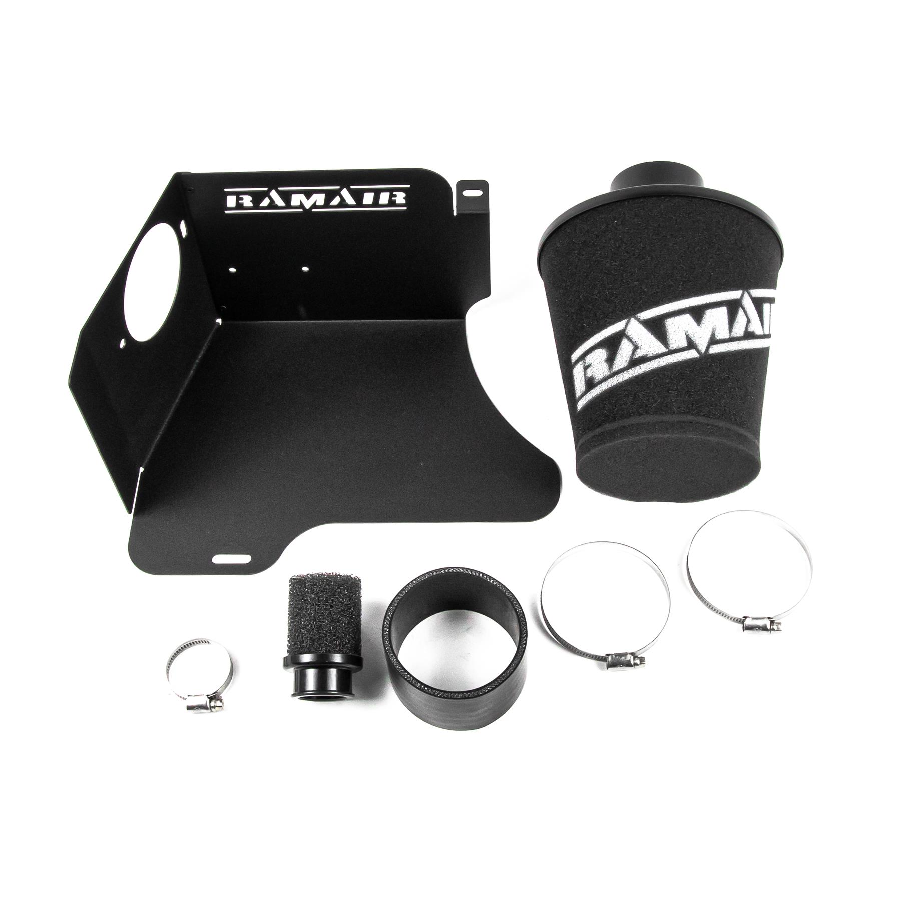 Skoda & VW with the 1.8T 20V engines and 70mm MAF Sensors. Features  70mm Intake Diameter Improves performance and throttle response Enhanced induction and turbo sound Full fitting kit and instructions Easy to clean using our filter maintance kit - CK-003  What Does It Do? This performance intake kit allows improved air flow and sound over the standard restrictive factory equipment. What Will I Get? Ramair Filters utilise the top-quality components in all their kits see below for what this kit will include:  Black powder coated heat shield Ramair foam filter Black silicone coupler 29mm breather filter Full fitting kit with easy step by step instructions  If you have any queries on this product fitment then please contact us via 01793 296 344 or on our live chat and one of our brand associates will be more than happy to assist.