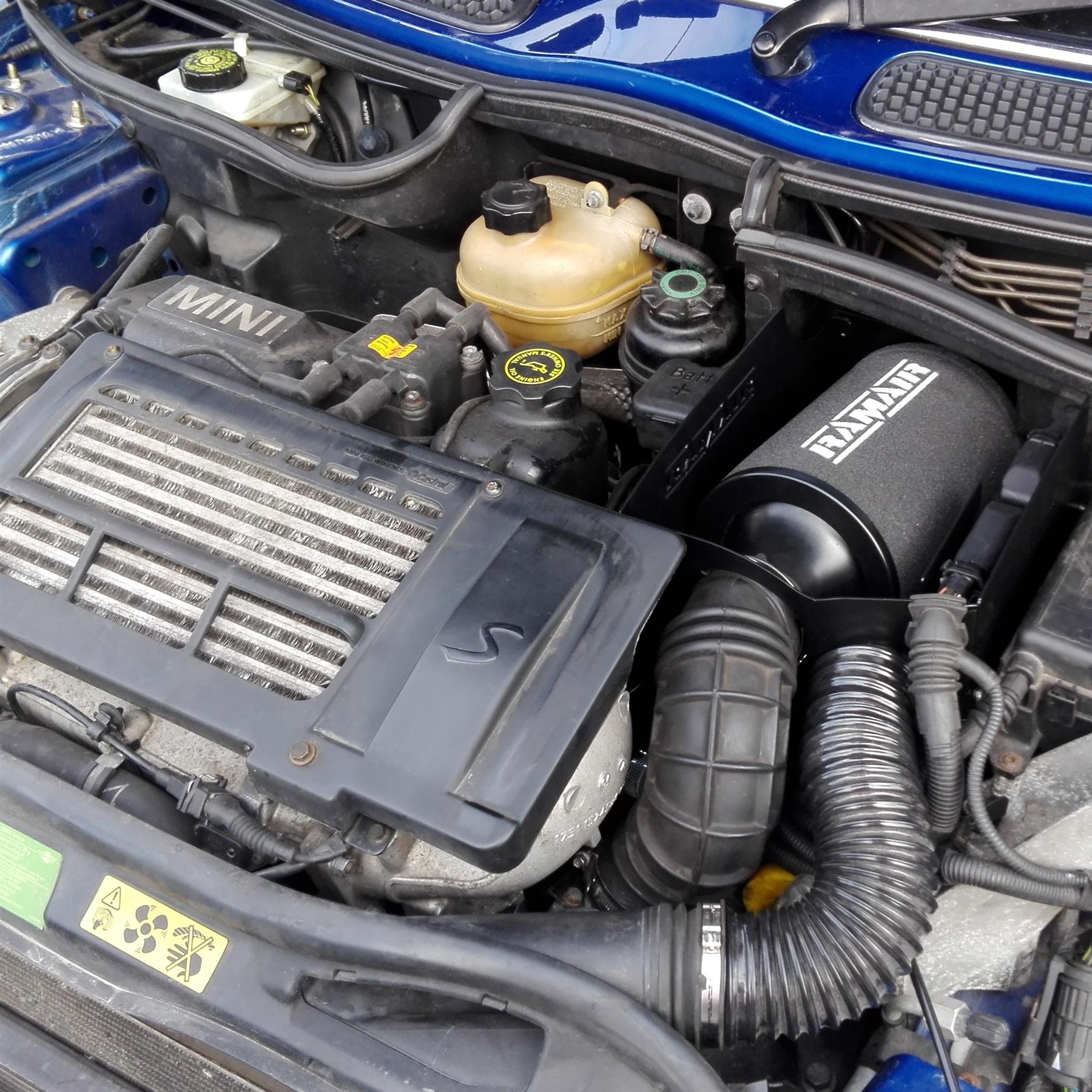 This Performance intake kit is designed for the 2004 - 2006 (BMW) Mini Cooper S R53 1.6 supercharged.  Features  Improves performance and throttle response Enhanced induction and supercharged sound Full fitting kit and instructions Easy to clean using our filter maintance kit - CK-003  What Does It Do? This performance intake kit allows improved air flow and sound over the standard restrictive factory equipment. What Will I Get? Ramair Filters utilise the top-quality components in all their kits see below for what this kit will include:  Black powder coated heat shield Ramair foam filter Black PVC cold air ducting Full fitting kit with easy step by step instructions  If you have any queries on this product fitment then please contact us via 01793 296 344 or on our live chat and one of our brand associates will be more than happy to assist.