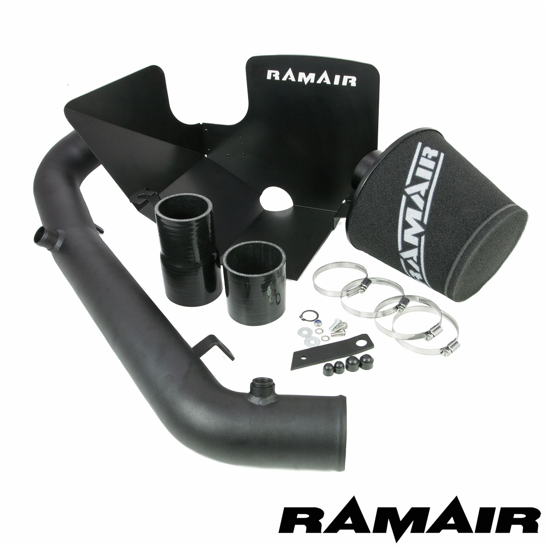 This Performance intake kit is designed to fit a MK3 Ford Focus ST 250 2.0T 2014 – 2019 with the twist in style IAT sensor. Other kit available for the bolt type sensor.  Features  Improves performance and throttle response Enhanced induction and turbo sound Full fitting kit and instructions Easy to clean using our filter maintance kit - CK-003  What Does It Do? This performance intake kit allows improved air flow and sound over the standard restrictive factory equipment. What Will I Get? Ramair Filters utilise the top-quality components in all their kits see below for what this kit will include:  Black powder coated heat shield Ramair foam filter Black silicone couplers Black powder coated hard intake pipe Full fitting kit with easy step by step instructions  If you have any queries on this product fitment then please contact us via 01793 296 344 or on our live chat and one of our brand associates will be more than happy to assist.