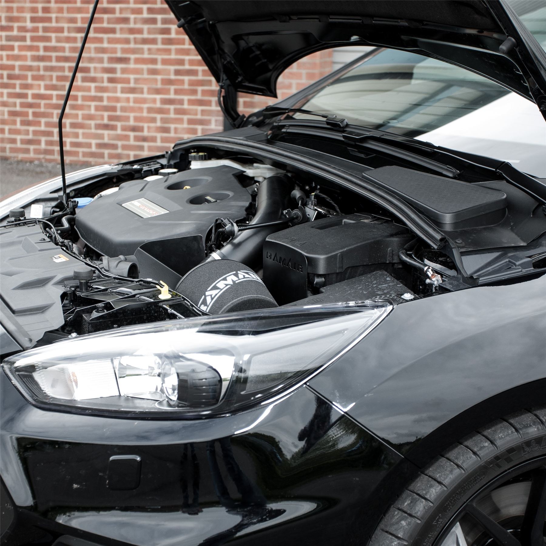 This Performance intake kit is designed to fit the 2015 – 2019 Ford Focus MK3 2.3T Ecoboost RS. Please note alternative silicone colours of red and blue are available.  Features  Improves performance and throttle response Enhanced induction and turbo sound Full fitting kit and instructions Easy to clean using our filter maintance kit - CK-003  What Does It Do? This performance intake kit allows improved air flow and sound over the standard restrictive factory equipment. What Will I Get? Ramair Filters utilise the top-quality components in all their kits see below for what this kit will include:  Black powder coated heat shield Ramair foam filter Black silicone couplers Black powder coated hard intake pipe Full fitting kit with easy step by step instructions  If you have any queries on this product fitment then please contact us via 01793 296 344 or on our live chat and one of our brand associates will be more than happy to assist.