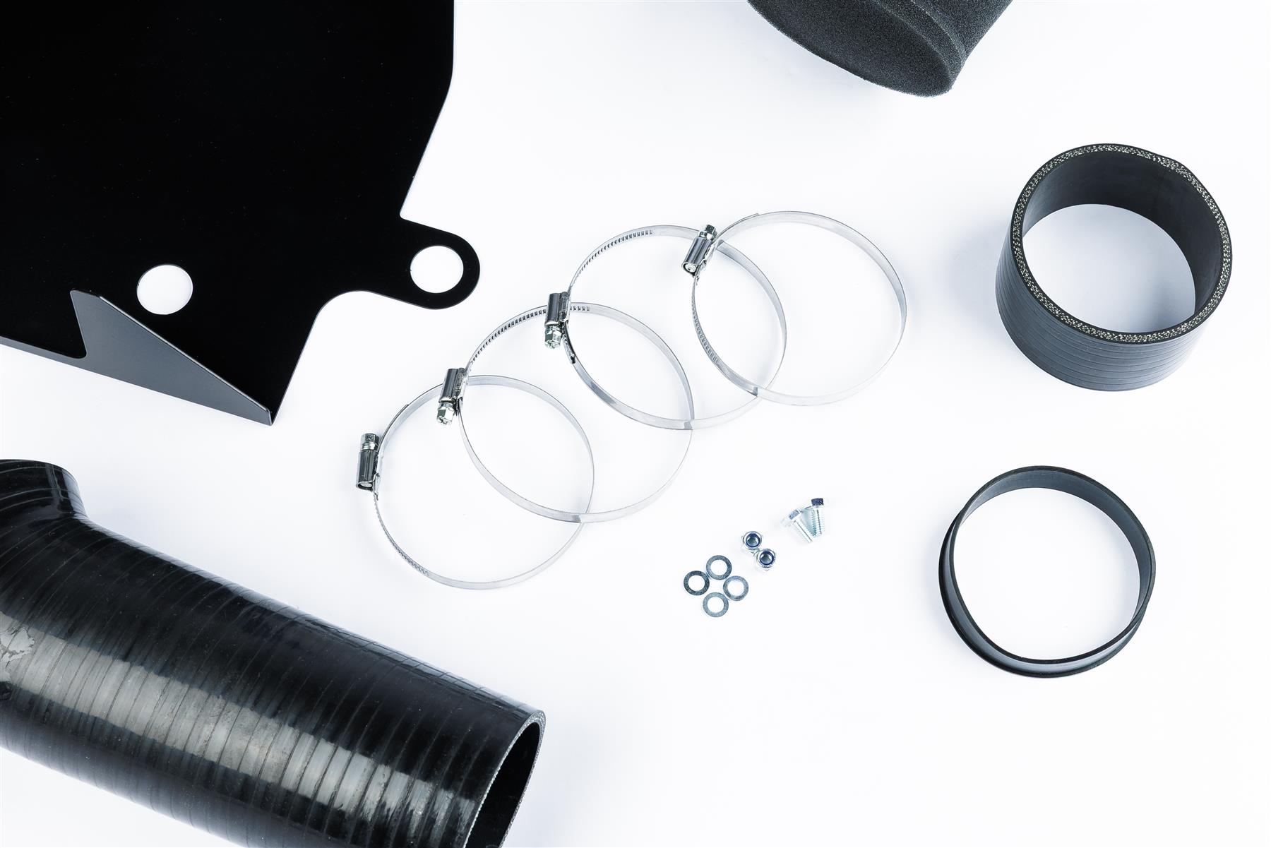 This Performance intake kit is designed to fit the Audi 2.5 TFSI 5 cylinder engine found in the RS3 2011 – 2013 (8P) and TTRS 2009 - 2013 (8J) right hand drive models only. Features  Improves performance and throttle response Enhanced induction and turbo sound Full fitting kit and instructions Easy to clean using our filter maintance kit - CK-003  What Does It Do? This performance intake kit allows improved air flow and sound over the standard restrictive factory equipment. What Will I Get? Ramair Filters utilise the top-quality components in all their kits see below for what this kit will include:  Black powder coated heat shield Black silicone intake hose Ramair foam filter Full fitting kit with easy step by step instructions  If you have any queries on this product fitment then please contact us via 01793 296 344 or on our live chat and one of our brand associates will be more than happy to assist.