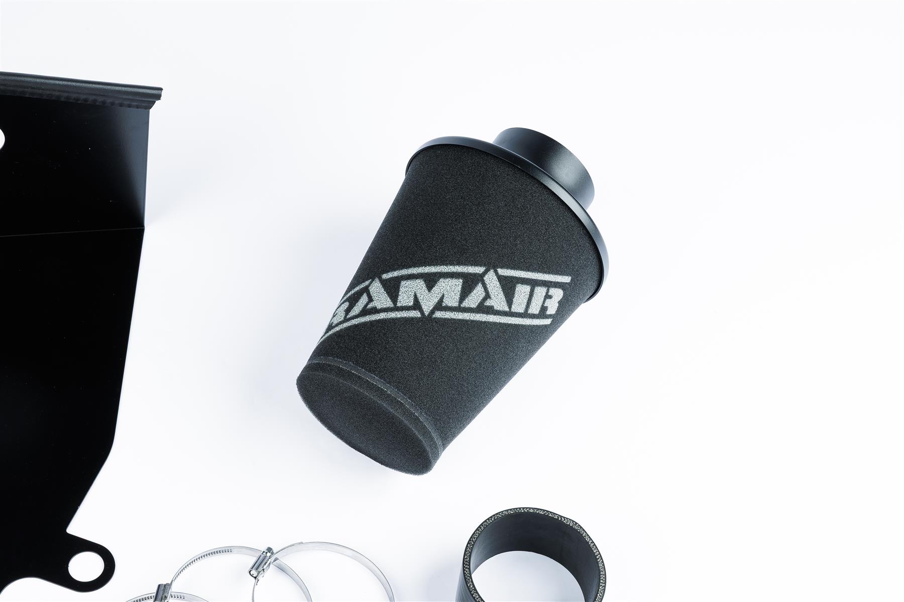 This Performance intake kit is designed to fit the Audi 2.5 TFSI 5 cylinder engine found in the RS3 2011 – 2013 (8P) and TTRS 2009 - 2013 (8J) right hand drive models only. Features  Improves performance and throttle response Enhanced induction and turbo sound Full fitting kit and instructions Easy to clean using our filter maintance kit - CK-003  What Does It Do? This performance intake kit allows improved air flow and sound over the standard restrictive factory equipment. What Will I Get? Ramair Filters utilise the top-quality components in all their kits see below for what this kit will include:  Black powder coated heat shield Black silicone intake hose Ramair foam filter Full fitting kit with easy step by step instructions  If you have any queries on this product fitment then please contact us via 01793 296 344 or on our live chat and one of our brand associates will be more than happy to assist.