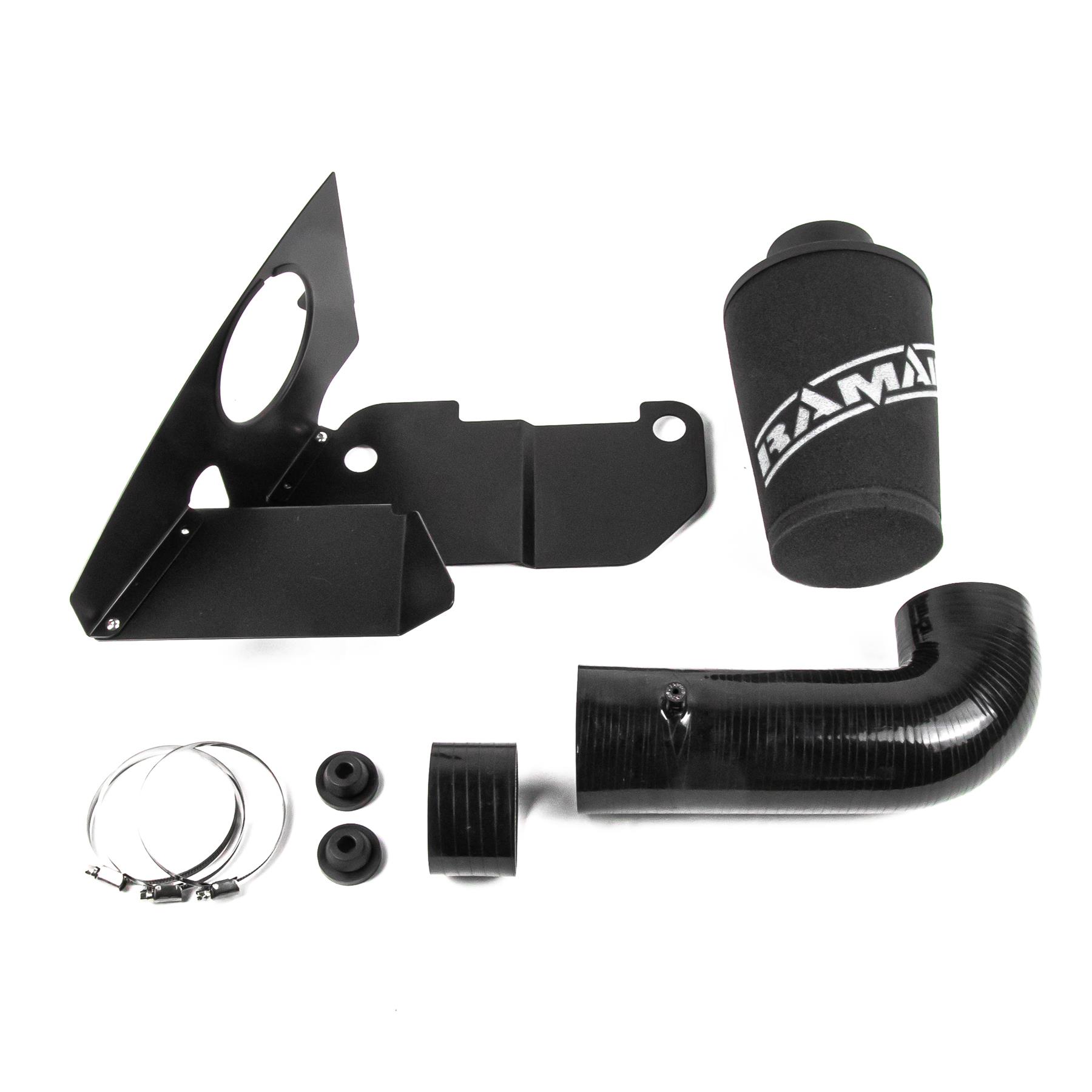 This Performance intake kit with black silicone intake pipe is designed to fit Audi