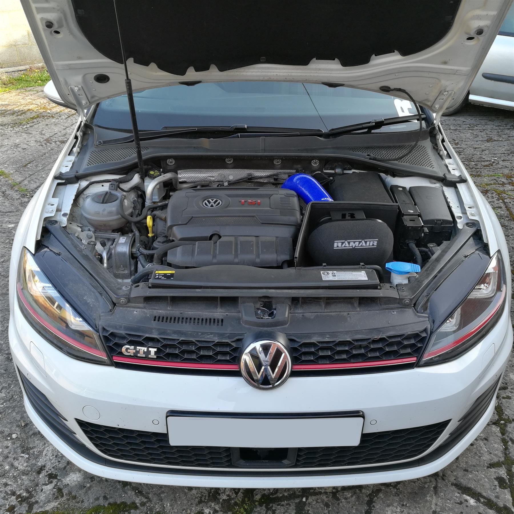 Seat and Skoda MQB platform. Please note this is for the filter and heatshield only. Alternative kits available with silicone intake hose and turbo elbows. Features  Improves performance and throttle response Enhanced induction and turbo sound Full fitting kit and instructions Easy to clean using our filter maintance kit - CK-003  What Does It Do? This performance intake kit allows improved air flow and sound over the standard restrictive factory equipment. What Will I Get? Ramair Filters utilise the top-quality components in all their kits see below for what this kit will include:  Black powder coated heat shield Ramair foam filter Full fitting kit with easy step by step instructions  If you have any queries on this product fitment then please contact us via 01793 296 344 or on our live chat and one of our brand associates will be more than happy to assist.