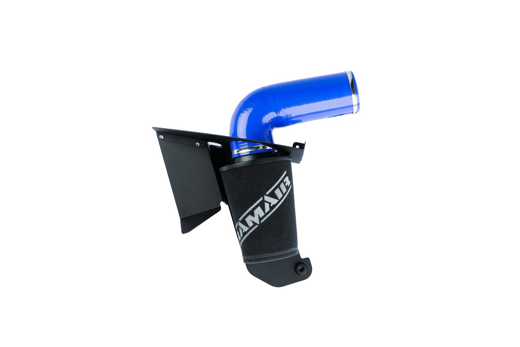 Skoda & VW with the 2.0 TSI/TFSI EA888 engines. Features  80mm Intake Diameter Improves performance and throttle response Enhanced induction and turbo sound Full fitting kit and instructions Easy to clean using our filter maintance kit - CK-003  What Does It Do? This performance intake kit allows improved air flow and sound over the standard restrictive factory equipment. What Will I Get? Ramair Filters utilise the top-quality components in all their kits see below for what this kit will include:  Black powder coated heat shield Ramair foam filter Blue silicone inlet pipe Full fitting kit with easy step by step instructions  If you have any queries on this product fitment then please contact us via 01793 296 344 or on our live chat and one of our brand associates will be more than happy to assist.