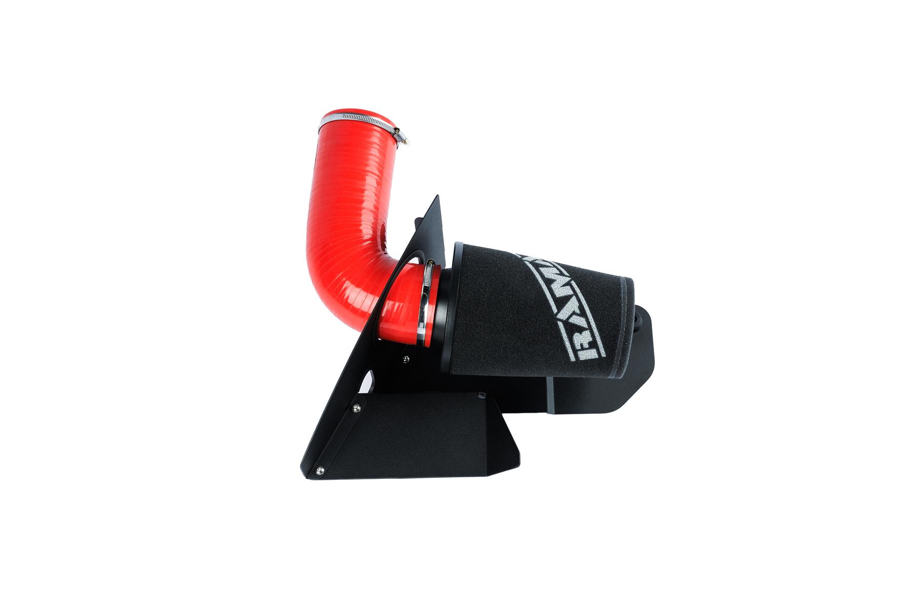 This Performance intake kit with red silicone intake pipe is designed to fit Audi