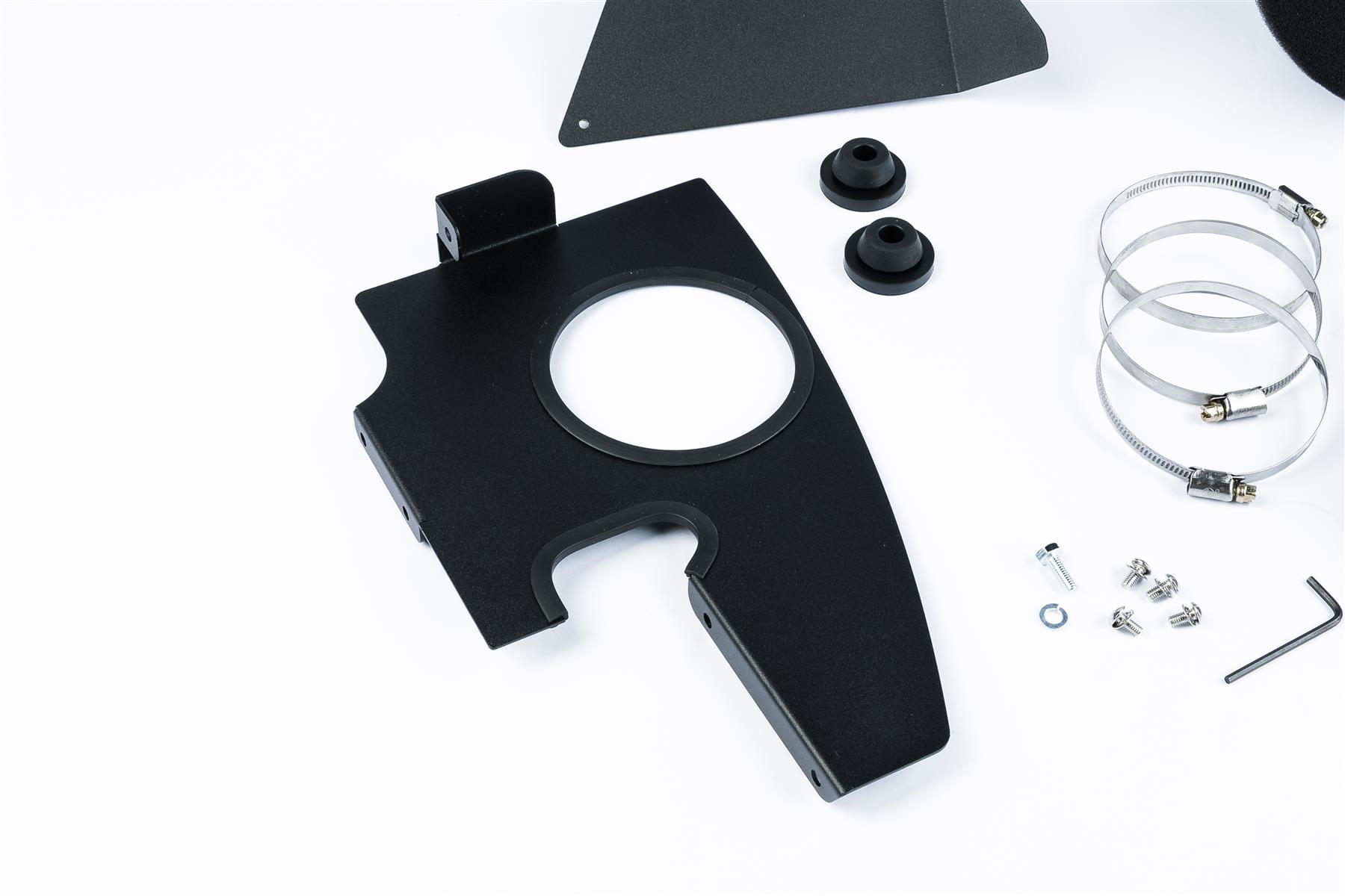 This Performance intake kit with red silicone intake pipe is designed to fit Audi