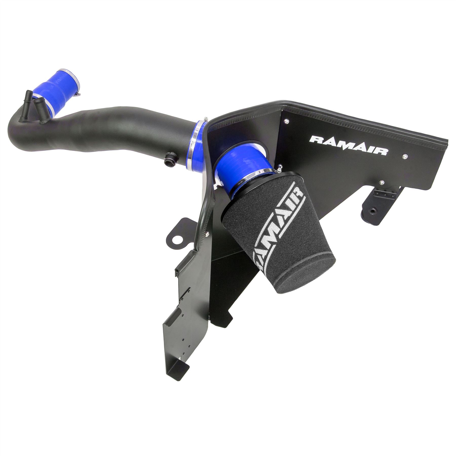 This Performance intake kit is designed to fit the 2015 – 2022 Ford Mustang 2.3T Ecoboost. Please note that alternative silicone colour options of red and black are available.  Features  Improves performance and throttle response Enhanced induction and turbo sound Full fitting kit and instructions Easy to clean using our filter maintance kit - CK-003  What Does It Do? This performance intake kit allows improved air flow and sound over the standard restrictive factory equipment. What Will I Get? Ramair Filters utilise the top-quality components in all their kits see below for what this kit will include:  Black powder coated heat shield Ramair foam filter Blue silicone couplers Black powder coated hard intake pipe Full fitting kit with easy step by step instructions  If you have any queries on this product fitment then please contact us via 01793 296 344 or on our live chat and one of our brand associates will be more than happy to assist.