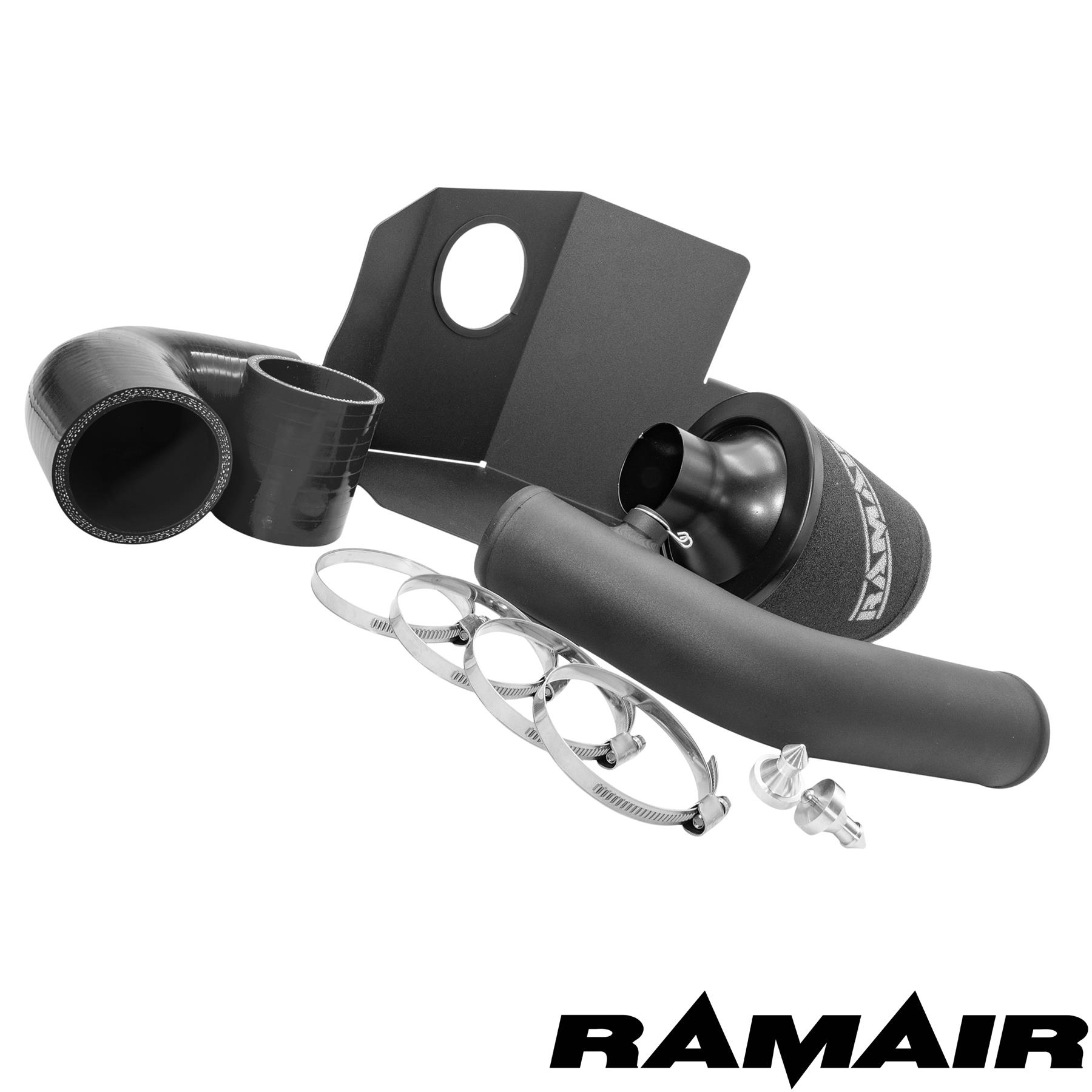 This Performance intake kit is designed to fit the 2017 - 2020 MK8 Ford Fiesta with the 1.0 EcoBoost engine. Please note that alternative silicone colour options of red and blue are available.  Features  Improves performance and throttle response Enhanced induction and turbo sound Full fitting kit and instructions Easy to clean using our filter maintance kit - CK-003  What Does It Do? This performance intake kit allows improved air flow and sound over the standard restrictive factory equipment. What Will I Get? Ramair Filters utilise the top-quality components in all their kits see below for what this kit will include:  Black powder coated heat shield Ramair foam filter Black silicone couplers Black powder coated hard intake pipe Full fitting kit with easy step by step instructions  If you have any queries on this product fitment then please contact us via 01793 296 344 or on our live chat and one of our brand associates will be more than happy to assist.