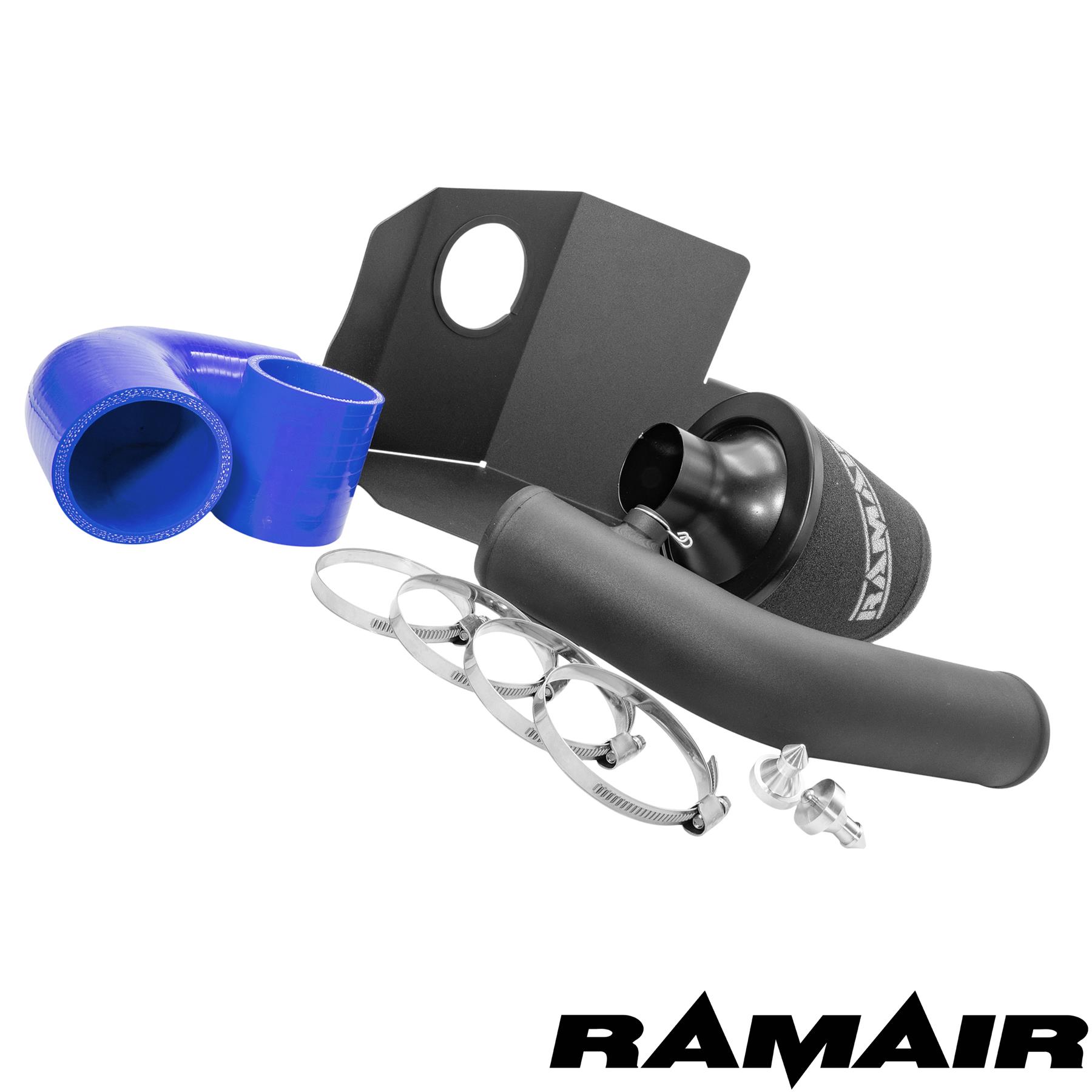 This Performance intake kit is designed to fit the 2017 - 2020 MK8 Ford Fiesta with the 1.0 EcoBoost engine. Please note that alternative silicone colour options of black and red are available.  Features  Improves performance and throttle response Enhanced induction and turbo sound Full fitting kit and instructions Easy to clean using our filter maintance kit - CK-003  What Does It Do? This performance intake kit allows improved air flow and sound over the standard restrictive factory equipment. What Will I Get? Ramair Filters utilise the top-quality components in all their kits see below for what this kit will include:  Black powder coated heat shield Ramair foam filter Blue silicone couplers Black powder coated hard intake pipe Full fitting kit with easy step by step instructions  If you have any queries on this product fitment then please contact us via 01793 296 344 or on our live chat and one of our brand associates will be more than happy to assist.