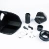 designed to optimise airflow by reducing turbulance. Offers proven performance gains - especially with a tuned vehicle. Easy to clean using our filter maintance kit - CK-003  What Does It Do? This induction kit will increase the airflow into the turbo while increasing engine noise over the restrictive factory air intake system. This kit includes everything required for the fitting of the induction kit. What Will I Get? Ramair Filters utilise the top-quality components in all their kits see below for what this kit will include:  Black laser cut precision folded heat shield