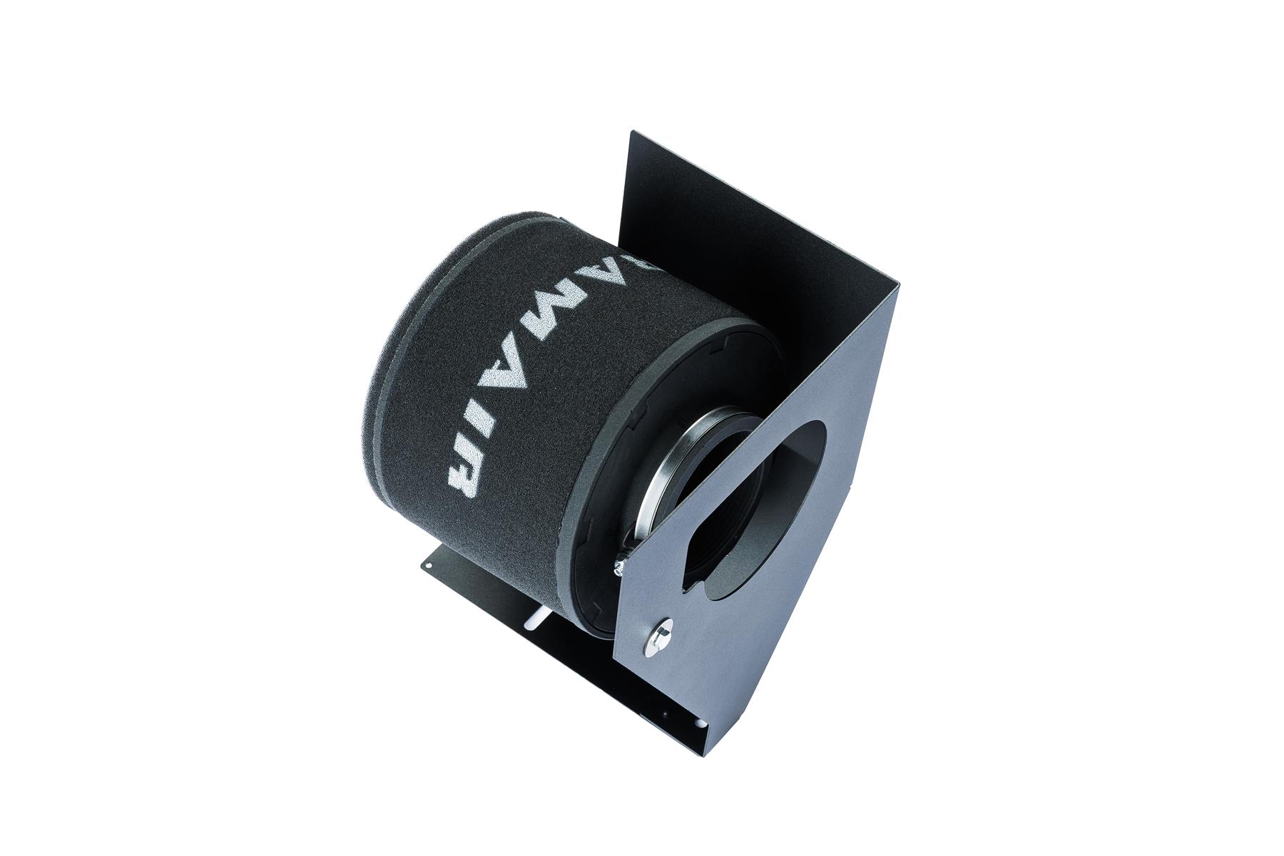 328 & 330.  Features  Improves performance and throttle response Enhanced induction sound Full fitting kit and instructions Easy to clean using our filter maintance kit - CK-003  What Does It Do? This performance intake kit allows improved air flow and sound over the standard restrictive factory equipment. What Will I Get? Ramair Filters utilise the top-quality components in all their kits see below for what this kit will include:  Black powder coated heat shield Ramair foam filter Black PVC cold air ducting Full fitting kit with easy step by step instructions  If you have any queries on this product fitment then please contact us via 01793 296 344 or on our live chat and one of our brand associates will be more than happy to assist.