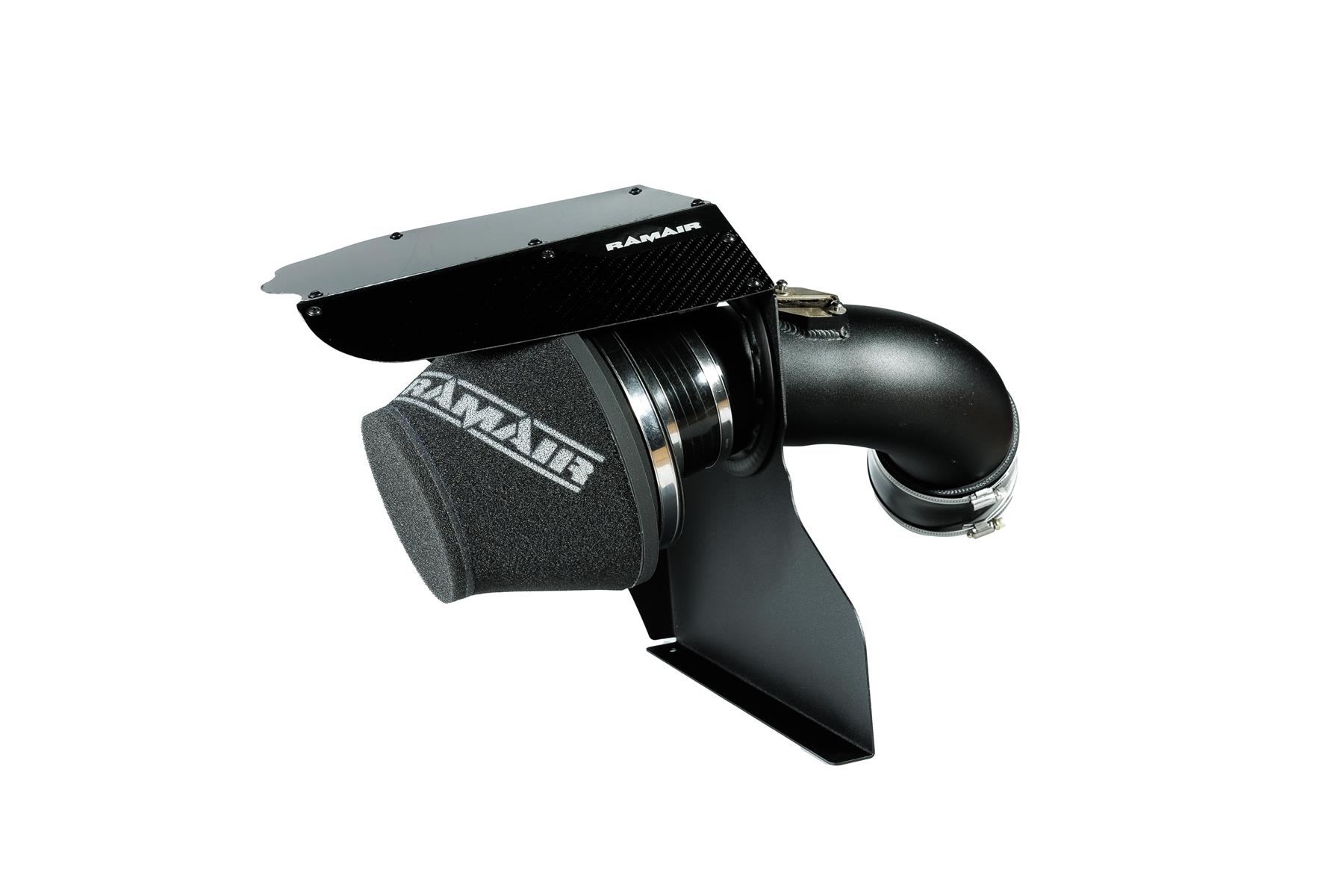 440i models from 2016 onwards with the B58 3.0L turbocharged petrol engines. Features  90mm intake diameter Matched OEM MAF sensor dimensions Improves performance and throttle response Enhanced induction and turbo sound Full fitting kit and instructions Easy to clean using our filter maintance kit - CK-003  What Does It Do? This performance intake kit allows improved air flow and sound over the standard restrictive factory equipment. What Will I Get? Ramair Filters utilise the top-quality components in all their kits see below for what this kit will include:  Black powder coated heat shield Carbon fibre lid Ramair foam filter Black powder coated hard pipe Black silicone reducer Black silicone coupler Full fitting kit with easy step by step instructions  If you have any queries on this product fitment