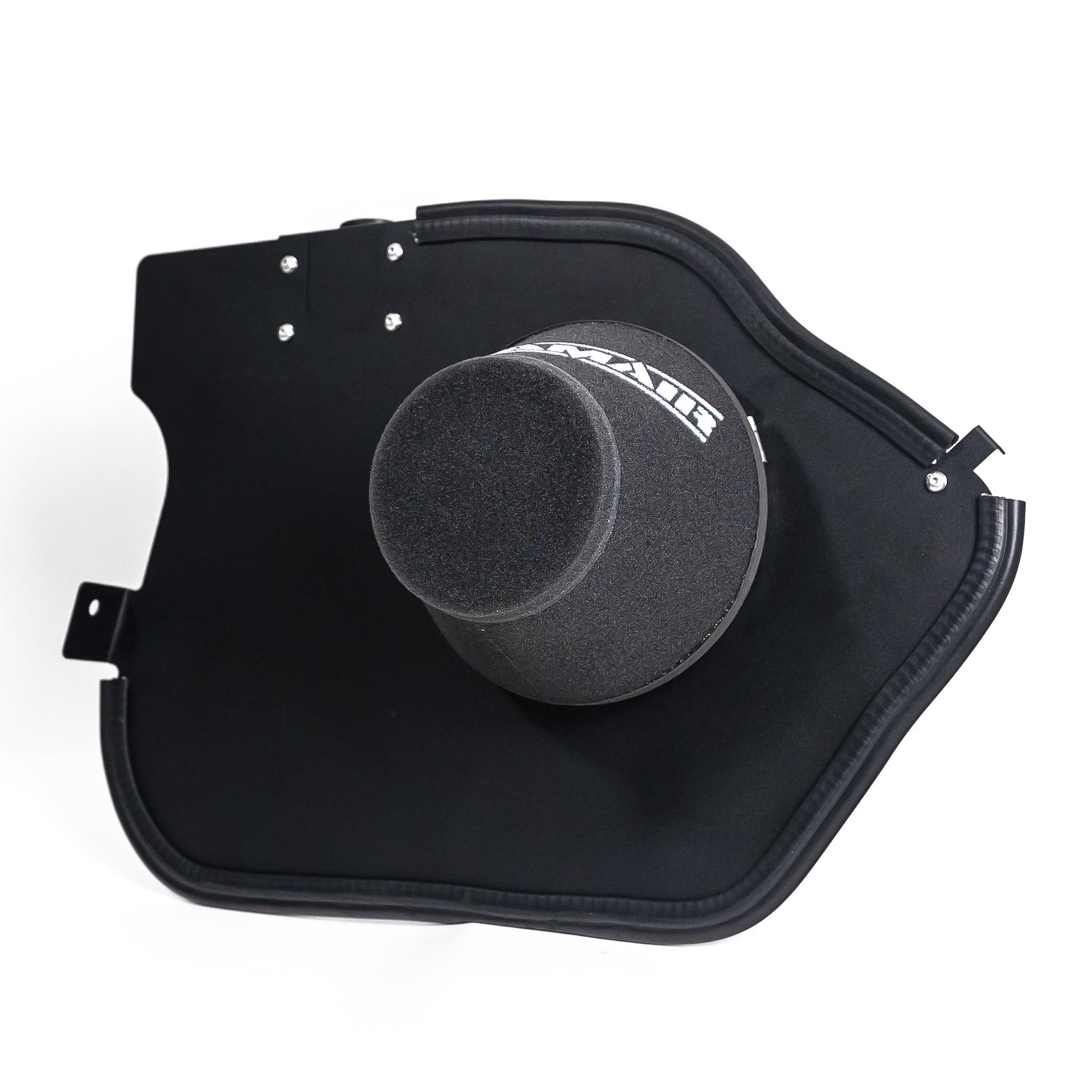 hose clamps and high quality silicone hose connectors necessary to fit the kit to a standard car  Easy to clean using our filter maintance kit - CK-003  What Does It Do? This induction kit will increase the airflow into the turbo while increasing engine noise over the restrictive factory air intake system. This kit includes everything required for the fitting of the induction kit. What Will I Get? Ramair Filters utilise the top-quality components in all their kits see below for what this kit will include:  Black heat shield Ramair foam filter Full fitting kit with easy step by step instructions including pictures  If you have any queries on product fitment then please contact us via 01793 296 344 or on our live chat and one of our brand associates will be more than happy to assist.