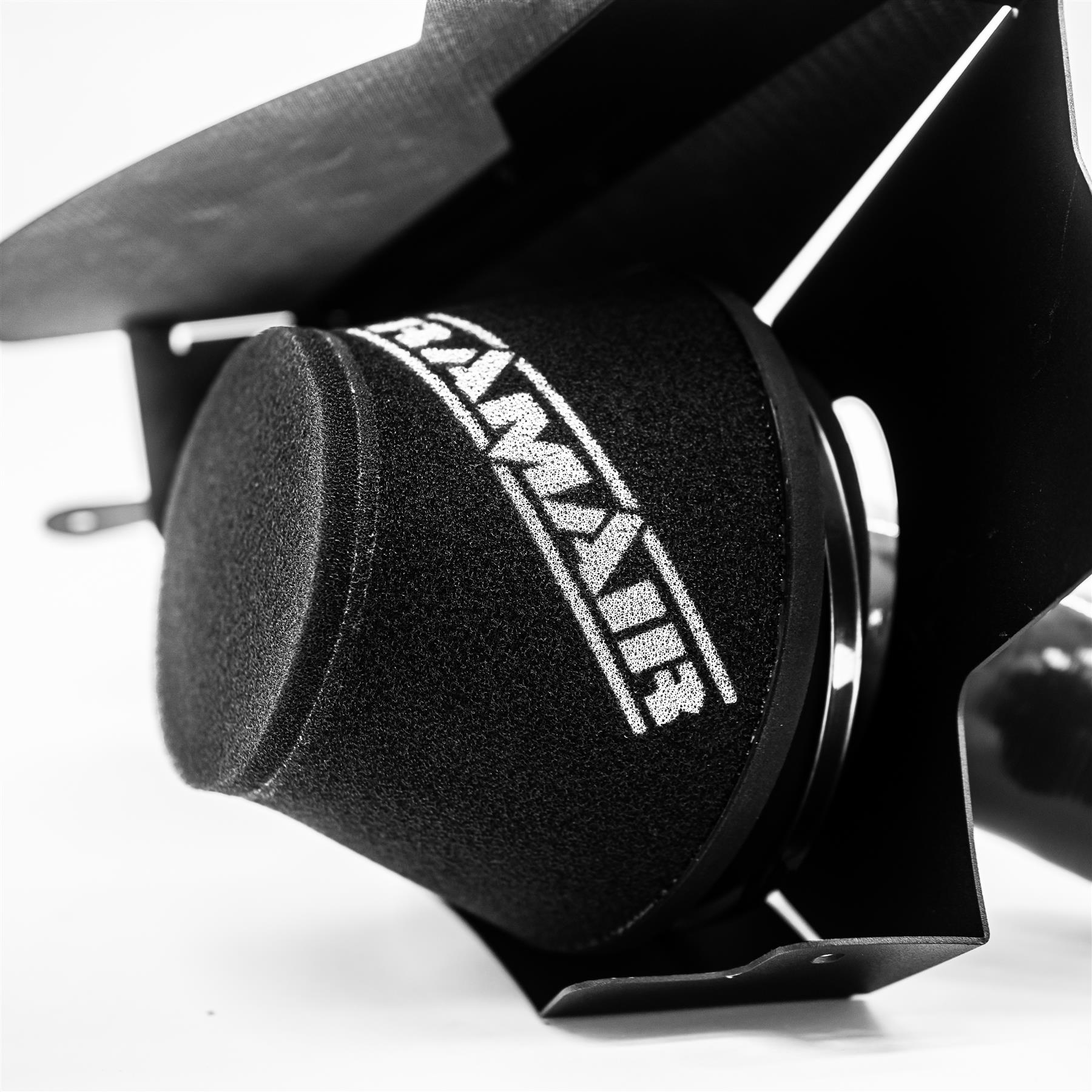 M4 and competition models from 2020 to 2023 with the S58 3.0L turbocharged petrol engines. Features  Carbon lids for both heatshields&nbsp; 90mm intake diameter Improves performance and throttle response Enhanced induction and turbo sound Full fitting kit and instructions Easy to clean using our filter maintance kit - CK-003  What Does It Do? This performance intake kit allows improved air flow and sound over the standard restrictive factory equipment. What Will I Get? Ramair Filters utilise the top-quality components in all their kits see below for what this kit will include:  Black powder coated heat shields Ramair foam filters Black silicone hoses Black powder coated hard pipe CNC turbo adapters Full fitting kit with easy step by step instructions  If you have any queries on this product fitment then please contact us via 01793 296 344 or on our live chat and one of our brand associates will be more than happy to assist