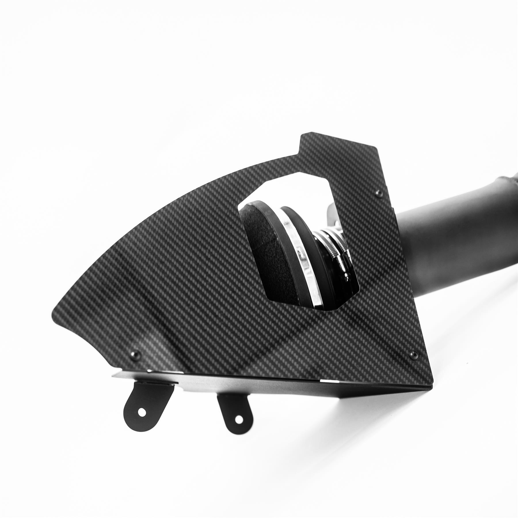 M4 and competition models from 2020 to 2023 with the S58 3.0L turbocharged petrol engines. Features  Carbon lids for both heatshields&nbsp; 90mm intake diameter Improves performance and throttle response Enhanced induction and turbo sound Full fitting kit and instructions Easy to clean using our filter maintance kit - CK-003  What Does It Do? This performance intake kit allows improved air flow and sound over the standard restrictive factory equipment. What Will I Get? Ramair Filters utilise the top-quality components in all their kits see below for what this kit will include:  Black powder coated heat shields Ramair foam filters Black silicone hoses Black powder coated hard pipe CNC turbo adapters Full fitting kit with easy step by step instructions  If you have any queries on this product fitment then please contact us via 01793 296 344 or on our live chat and one of our brand associates will be more than happy to assist