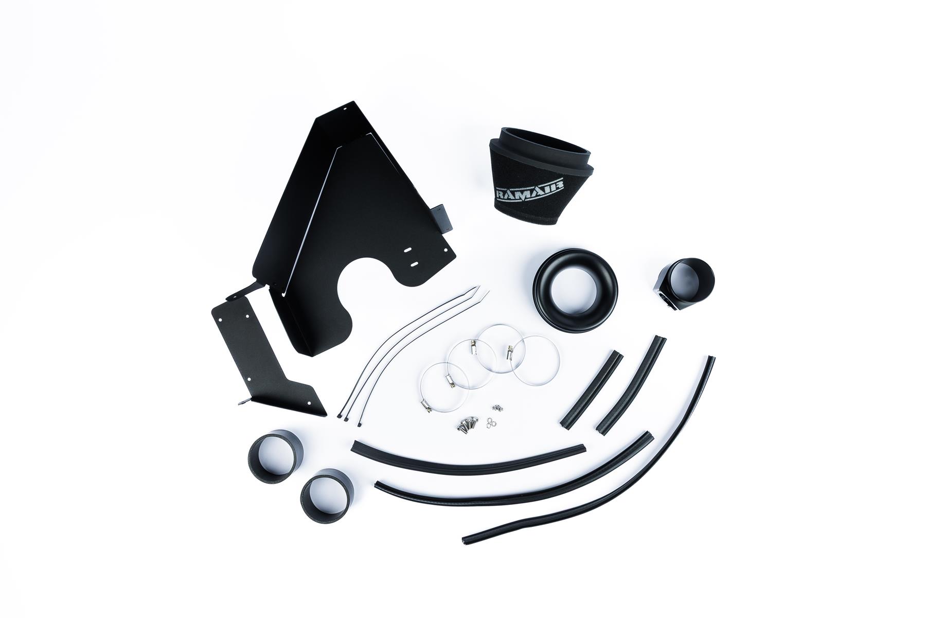 This performance intake kit is designed to fit Honda Civic Type-R models from 2022 to 2023 with the 2.0L turbocharged petrol engines.  Features  80mm intake diameter Improves performance and throttle response Enhanced induction and turbo sound Full fitting kit and instructions Easy to clean using our filter maintance kit - CK-003  What Does It Do? This performance intake kit allows improved air flow and sound over the standard restrictive factory equipment. What Will I Get? Ramair Filters utilise the top-quality components in all their kits see below for what this kit will include:  Black powder coated heat shield Ramair foam filter Black silicone hose CNC MAF housing Full fitting kit with easy step by step instructions  If you have any queries on this product fitment then please contact us via 01793 296 344 or on our live chat and one of our brand associates will be more than happy to assist
