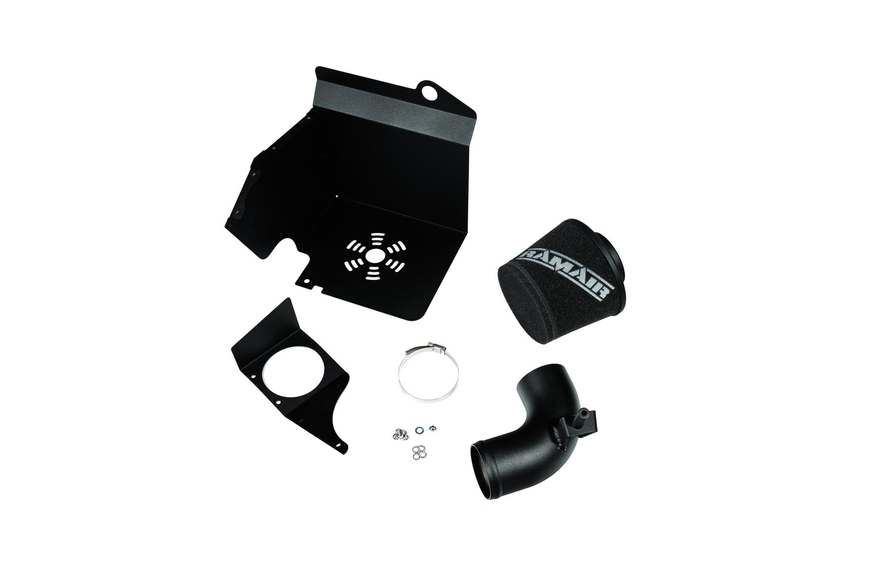This is a performance intake kit to fit Renault Clio 4 1.6 RS *For RHD cars only* Features  Improves performance and throttle response Enhanced induction and turbo sound Full fitting kit and instructions Easy to maintain foam air filter Easy to clean using our filter maintance kit - CK-003  What Does It Do? This performance intake kit allows improved air flow and sound over the standard restrictive factory equipment. What Will I Get? Ramair Filters utilise the top-quality components in all their kits see below for what this kit will include:  Black powder coated heat shield Ramair foam filter Black aluminium inlet pipe Full fitting kit with easy step by step instructions  If you have any queries on this product fitment then please contact us via 01793 296 344 or on our live chat and one of our brand associates will be more than happy to assist.