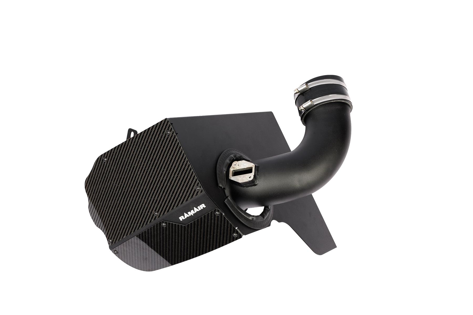 430i models from 2016 onwards with the B48 2.0L turbocharged petrol engines. Features  90mm intake diameter Matched OEM MAF sensor dimensions Improves performance and throttle response Enhanced induction and turbo sound Full fitting kit and instructions Easy to clean using our filter maintance kit - CK-003  What Does It Do? This performance intake kit allows improved air flow and sound over the standard restrictive factory equipment. What Will I Get? Ramair Filters utilise the top-quality components in all their kits see below for what this kit will include:  Black powder coated heat shield Carbon fibre lid Ramair foam filter Black powder coated hard pipe Black silicone couplers Full fitting kit with easy step by step instructions  If you have any queries on this product fitment