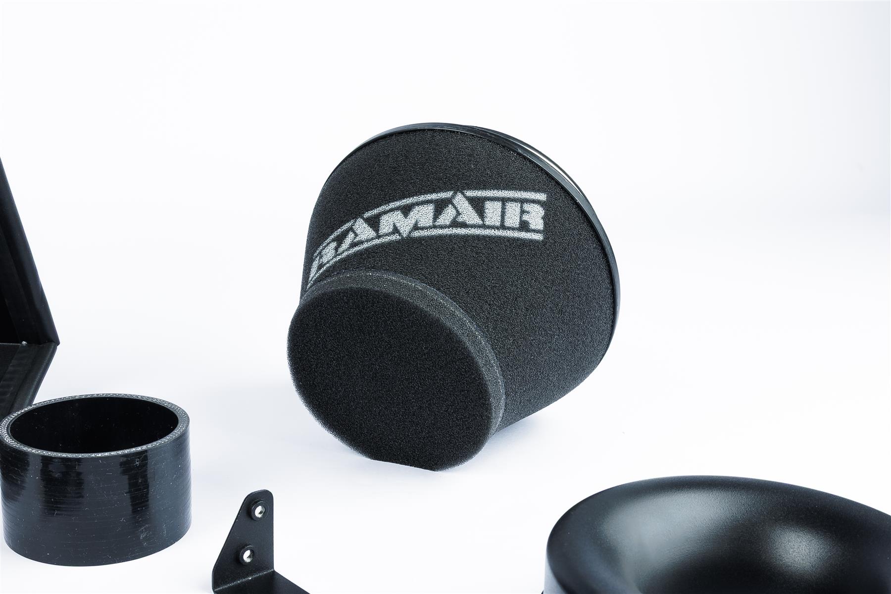 This performance intake kit is designed to fit the BMW F40 series with the B38 1.5L turbo petrol engine. Features  76mm intake diameter Improves performance and throttle response Enhanced induction and turbo sound Full fitting kit and instructions Easy to clean using our filter maintance kit - CK-003  What Does It Do? This performance intake kit allows improved air flow and sound over the standard restrictive factory equipment. What Will I Get? Ramair Filters utilise the top-quality components in all their kits