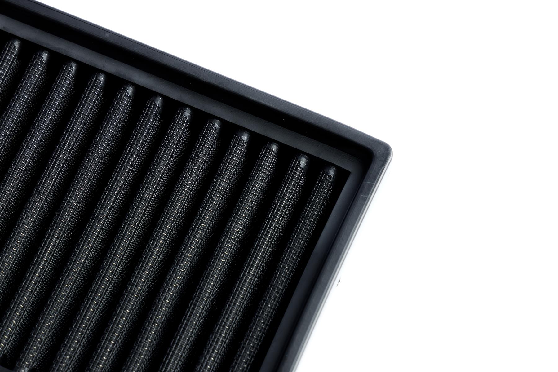 synthetic nanofiber filtration media which is pleated to maximise surface area and in turn increase air flow. Utilising over 35 years of experience in the field of motorsport filtration the pleated range by Ramair is the premium choice on the market today for your fast road or track car.</em></p> <p><strong>Filter Length:</strong> 353mm (13.9inch)</p> <p><strong>Filter Width:</strong> 134mm (5.3inch)</p> <p><strong>Filter Shape:</strong> Rectangle</p> <p><strong>Filter Material:</strong> Pleated Nanofibre</p> <p><em>If you have any queries on product fitment then please contact us via our live chat and one of our brand associates will be more than happy to assist.</em></p>