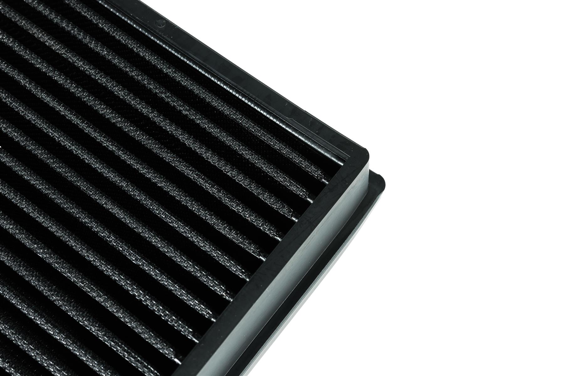 synthetic nanofiber filtration media which is pleated to maximise surface area and in turn increase air flow. Utilising over 35 years of experience in the field of motorsport filtration the pleated range by Ramair is the premium choice on the market today for your fast road or track car. Filter Length: 310mm (12.2inch) Filter Width: 188mm (7.4inch) Filter Shape: Rectangle Filter Material: Pleated Nanofibre If you have any queries on product fitment then please contact us via our live chat and one of our brand associates will be more than happy to assist.