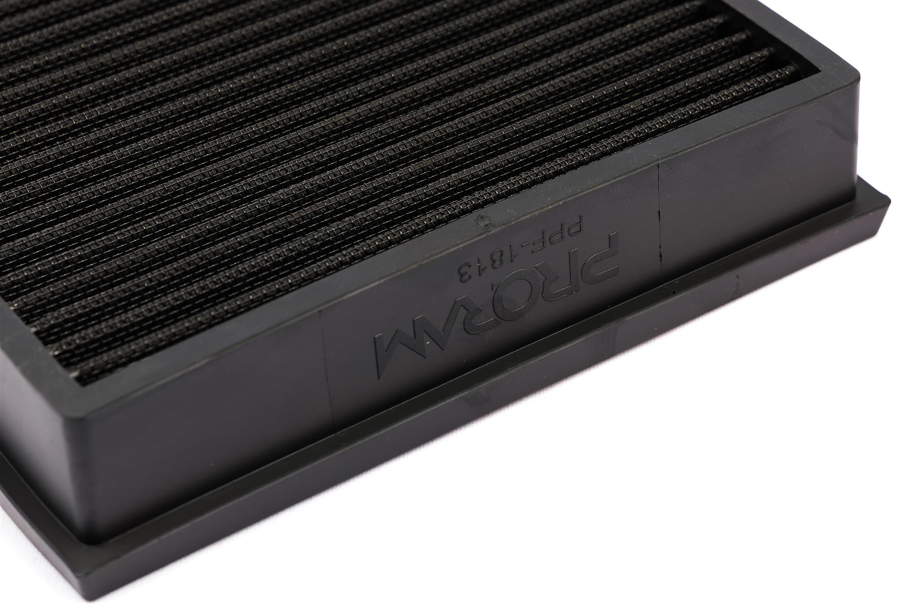 synthetic nanofiber filtration media Fits in the OEM Airbox and replaces inefficient paper filter Easy to clean using our filter maintenance kit - CK-003 Precision injection moulded for a perfect fit Guaranteed surface area using high quality custom blended polymer  What Does It Do? This Ramair performance filter has been designed to replace your standard OEM air filter inside your vehicles air box. These filters are made using a high quality