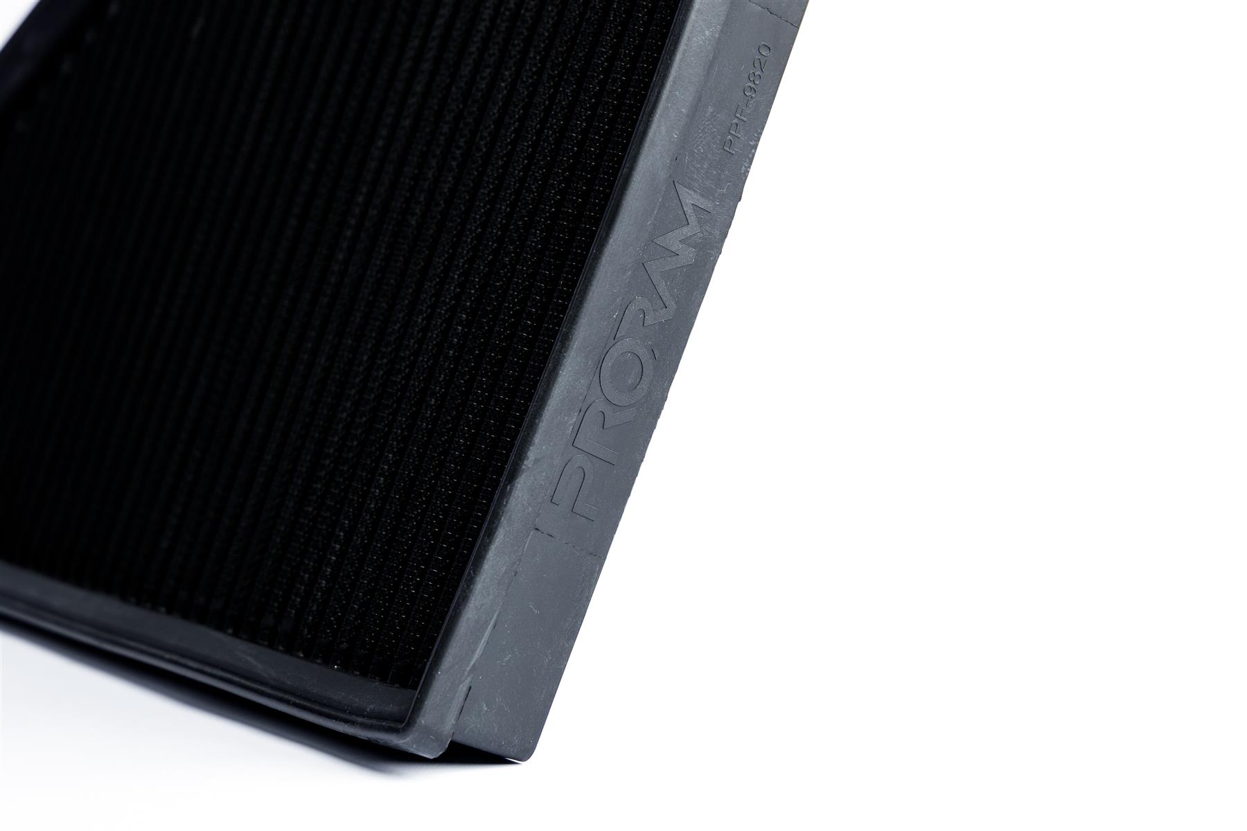 synthetic nanofiber filtration media which is pleated to maximise surface area and in turn increase air flow. Utilising over 35 years of experience in the field of motorsport filtration the pleated range by Ramair is the premium choice on the market today for your fast road or track car.</em></p> <p><strong>Filter Length:</strong> 343mm (13.5inch)</p> <p><strong>Filter Width:</strong> 221mm (8.7inch)</p> <p><strong>Filter Shape:</strong> Unique</p> <p><strong>Filter Material:</strong> Pleated Nanofibre</p> <p><em>If you have any queries on product fitment then please contact us via our live chat and one of our brand associates will be more than happy to assist.</em></p>