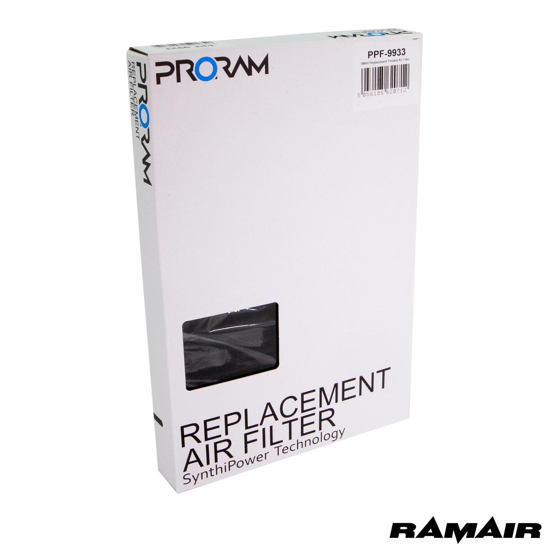 synthetic nanofiber filtration media which is pleated to maximise surface area and in turn increase air flow. Utilising over 35 years of experience in the field of motorsport filtration the pleated range by Ramair is the premium choice on the market today for your fast road or track car. Filter Length: 238mm (9.4inch) Filter Width: 175mm (6.9inch) Filter Shape: Rectangle Filter Material: Pleated Nanofibre If you have any queries on product fitment then please contact us via our live chat and one of our brand associates will be more than happy to assist.