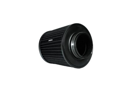 synthetic nanofiber filtration media which is pleated to maximise surface area and in turn increase air flow. Utilising over 35 years of experience in the field of motorsport filtration the pleated range by Ramair is the premium choice on the market today for your fast road or track car. Clean using our filter maintenance kit - CK-003 Filter Neck Internal Diameter: 90mm (3.5inch) Filter Neck Length: 30mm (1.2inch) Filter Base Width: 150mm (5.9inch) Filter Top Width: 125mm (4.9inch) Filter Overall Length: 185mm (7.3inch) Filter Material: Pleated Nanofibre Filter Base Material: Rubber polymer