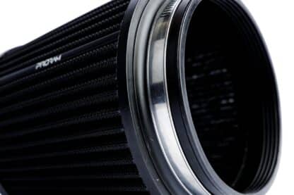 synthetic nanofiber filtration media which is pleated to maximise surface area and in turn increase air flow. Utilising over 35 years of experience in the field of motorsport filtration the PRORAM range by Ramair is the premium choice on the market today for your fast road or track car. Clean using our filter maintenance kit - CK-003 Filter Neck Internal Diameter: 125mm (5inch) Filter Neck Length: 25mm (1inch) Filter Base Width: 160mm (6.3inch) Filter Top Width: 125mm (4.9inch) Filter Overall Length: 185mm (7.3inch) Filter Material: Pleated Nanofibre Filter Base Material: Rubber polymer