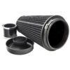 synthetic nanofiber filtration media which is pleated to maximise surface area and in turn increase air flow. Utilising over 35 years of experience in the field of motorsport filtration the PRORAM range by Ramair is the premium choice on the market today for your fast road or track car. Clean using our filter maintenance kit - CK-003 Filter Neck Outer Diameter: 83mm (3.3inch) Filter Neck Length: 25mm (0.9inch) Filter Base Width: 195mm (7.7inch) Filter Top Width: 120mm (4.7inch) Filter Overall Length: 325mm (12.8inch) Filter Material: Pleated Nanofibre Filter Base Material: Aluminium Filter Base Finish: Powder Coated Black