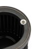 synthetic nanofibre pleated filter Black powder coated base plate Easy to use push clips to attach and detach filter  Easy to clean using our filter maintance kit - CK-003 Guaranteed against manufacturing defects for life (single user