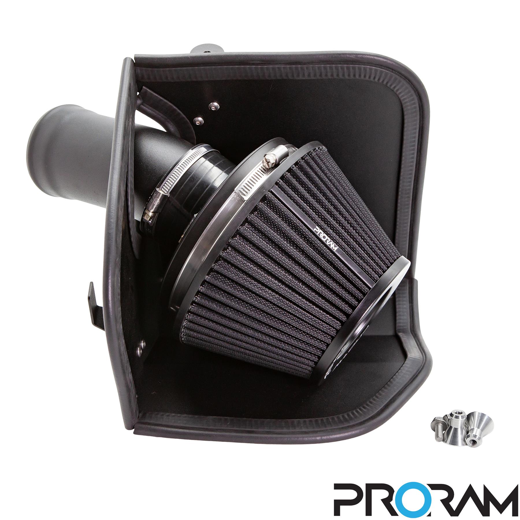 and JCW (F56) 2.0T (B48 engine). This kit is for vehicles with the oval shaped MAF sensor. Please check your factory air box to see which air flow sensor you have. Features  This kit mounts to standard factory mounting points and rubbers.  The heat shield helps maintian low intake temperatures by providing a barrier between the air filter and the rest of the engine bay. This kit directs the air from the factory cold feed around the cone filter. Twin-tangential velocity stack