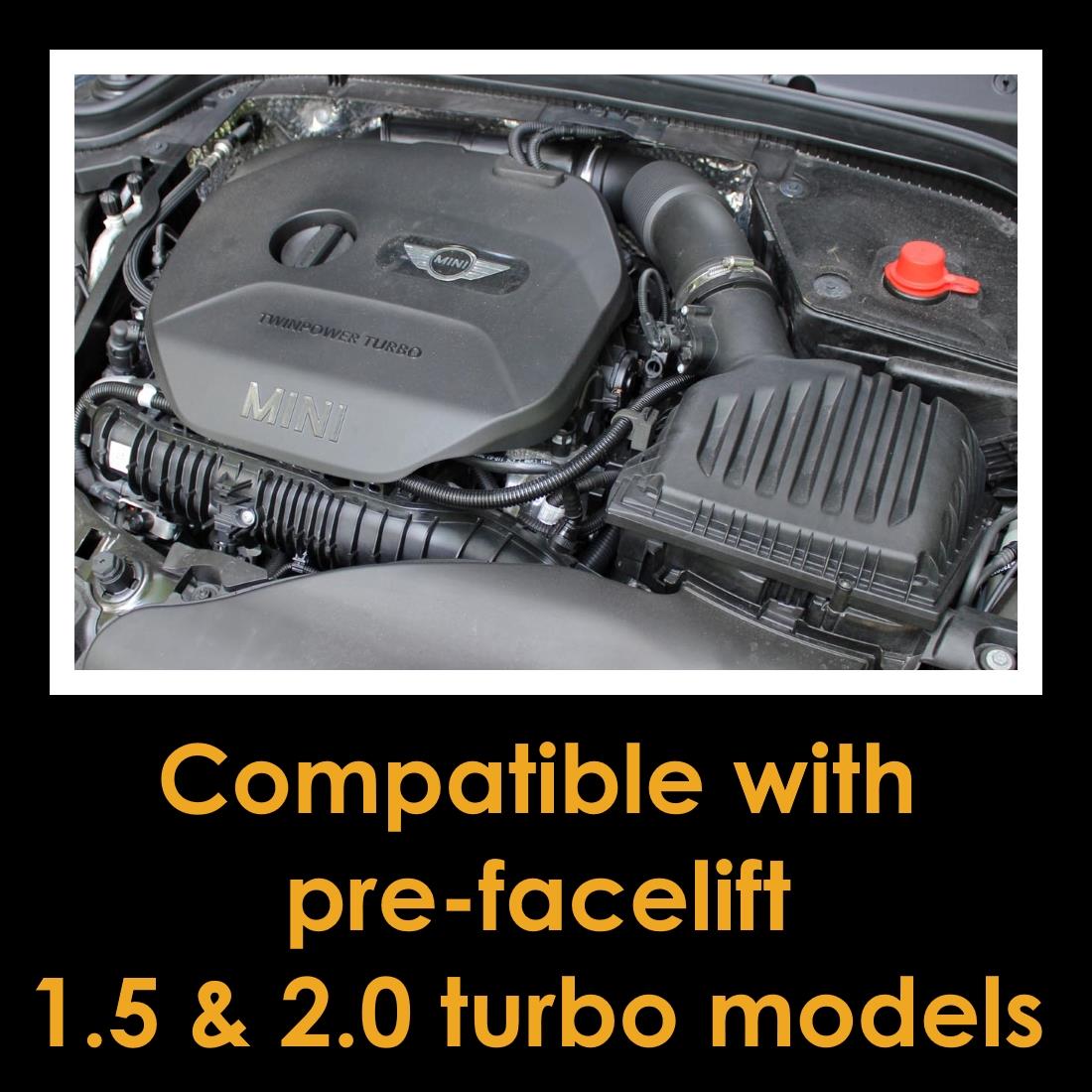 This is an induction kit for Mini Cooper (F56) 1.5T (B38 engine)