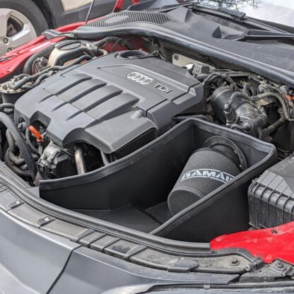 This Performance intake kit is designed to fit the Audi TT (8J) 2006 - 2014 with 2.0 TDI engine. Features  Improves performance and throttle response Enhanced induction and turbo sound Full fitting kit and instructions Easy to clean using our filter maintance kit - CK-003  What Does It Do? This performance intake kit allows improved air flow and sound over the standard restrictive factory equipment. What Will I Get? Ramair Filters utilise the top-quality components in all their kits see below for what this kit will include:  Black powder coated heat shield Proram black pleated filter Black silicone intake pipe Full fitting kit with easy step by step instructions  If you have any queries on product fitment then please contact us via 01793 296 344 or on our live chat and one of our brand associates will be more than happy to assist.
