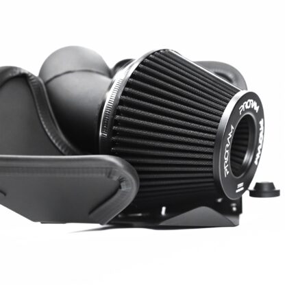 designed to optimise airflow. The hardpipe tapers from 102mm (4”) at the inlet to our 80mm oversized turbo elbow. A custom v-band clamp secures the parts and allows for easy fitment and a take-off barb connects the oem vacuum line. The heat shield helps maintain low intake temperatures by providing a physical barrier between the air filter and the rest of the engine bay The detailed fitting guide included in every box means everything is provided for a quick and easy and easy installation. Offers proven performance gains – especially with a tuned vehicle.  Easy to clean using our filter maintance kit - CK-003  What Does It Do? This induction kit will increase the airflow into the turbo while increasing engine noise over the restrictive factory air intake system. This kit includes everything required for the fitting of the induction kit. This kit replaces all of the factory intake pipework right back to the turbo inlet. What Will I Get? Ramair Filters utilise the top-quality components in all their kits see below for what this kit will include:  Black powder coated laser cut heat shield Proram pleated filter Oversized aliminium hardpipe Full fitting kit with easy step by step instructions  If you have any queries on product fitment then please contact us via 01793 296 344 or on our live chat and one of our brand associates will be more than happy to assist.