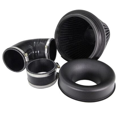 Performance PRORAM induction kit for the Ford Focus ST 225 to replace the restrictive airbox in your engine bay. Features  An open air induction kit will give your car that ever needed increase in induction.  Will give the vehicle an increase in BHP and more importantly torque. Optimise airflow and filtration by utilising the twin-tangential velocity stack that brings smooth air flow and the nanofibre filtration media. Easy to clean using our filter maintance kit - CK-003  What Does It Do? This induction kit will increase the airflow into the turbo while increasing engine noise over the restrictive factory air intake system. This kit includes everything required for the fitting of the induction kit. What Will I Get? Ramair Filters utilise the top-quality components in all their kits see below for what this kit will include:  Black heat shield PRORAM pleated filter Black silicone 4 ply inlet pipe Full fitting kit with easy step by step instructions  If you have any queries on product fitment then please contact us via 01793 296 344 or on our live chat and one of our brand associates will be more than happy to assist.