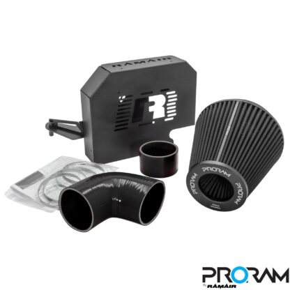 sans-serif;"> Performance PRORAM induction kit for the Ford Focus ST 225 to replace the restrictive airbox in your engine bay. Features  An open air induction kit will give your car that ever needed increase in induction.  Will give the vehicle an increase in BHP and more importantly torque. Optimise airflow and filtration by utilising the twin-tangential velocity stack that brings smooth air flow and the nanofibre filtration media. In-house designed laser cut aluminium ECU bracket which still fits to your standard mounting points. Easy to clean using our filter maintance kit - CK-003  What Does It Do? This induction kit will increase the airflow into the turbo while increasing engine noise over the restrictive factory air intake system. This kit includes everything required for the fitting of the induction kit. What Will I Get? Ramair Filters utilise the top-quality components in all their kits see below for what this kit will include:  Black heat shield PRORAM pleated filter Black silicone 4 ply inlet pipe Full fitting kit with easy step by step instructions Laser cut aluminium ECU bracket  If you have any queries on product fitment then please contact us via 01793 296 344 or on our live chat and one of our brand associates will be more than happy to assist.