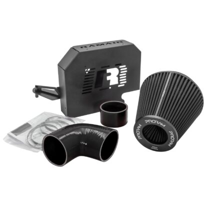sans-serif;"> Performance PRORAM induction kit for the Ford Focus ST 225 to replace the restrictive airbox in your engine bay. Features  An open air induction kit will give your car that ever needed increase in induction.  Will give the vehicle an increase in BHP and more importantly torque. Optimise airflow and filtration by utilising the twin-tangential velocity stack that brings smooth air flow and the nanofibre filtration media. In-house designed laser cut aluminium ECU bracket which still fits to your standard mounting points. Easy to clean using our filter maintance kit - CK-003  What Does It Do? This induction kit will increase the airflow into the turbo while increasing engine noise over the restrictive factory air intake system. This kit includes everything required for the fitting of the induction kit. What Will I Get? Ramair Filters utilise the top-quality components in all their kits see below for what this kit will include:  Black heat shield PRORAM pleated filter Black silicone 4 ply inlet pipe Full fitting kit with easy step by step instructions Laser cut aluminium ECU bracket  If you have any queries on product fitment then please contact us via 01793 296 344 or on our live chat and one of our brand associates will be more than happy to assist.