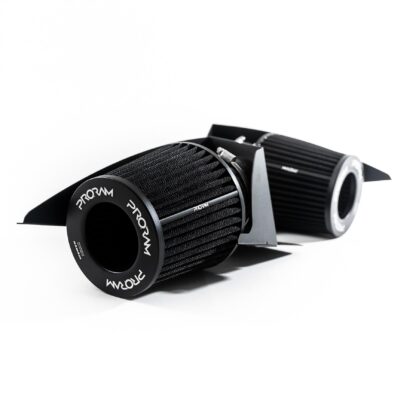 hose clamps and high quality silicone hose connectors necessary to fit the kit to the standard car Easy to clean using our filter maintance kit - CK-003  What Does It Do? This induction kit will increase the airflow into the supercharger while increasing engine noise over the restrictive factory air intake system. This kit includes everything required for the fitting of the induction kit. What Will I Get? Ramair Filters utilise the top-quality components in all their kits see below for what this kit will include:  Pair of Black powder-coated aluminium heat shields Pair of Proram pleated air filters Pair of custom made silicone hoses and alloy couplers Fitting kit with easy step by step instructions including pictures   If you have any queries on product fitment then please contact us via our live chat and one of our brand associates will be more than happy to assist.