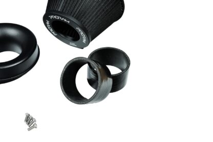 This performance intake kit is designed to fit Honda Civic Type-R models from 2022 to 2023 with the 2.0L turbocharged petrol engines.  Features  80mm intake diameter Improves performance and throttle response Enhanced induction and turbo sound Full fitting kit and instructions Easy to clean using our filter maintance kit - CK-003  What Does It Do? This performance intake kit allows improved air flow and sound over the standard restrictive factory equipment. What Will I Get? Ramair Filters utilise the top-quality components in all their kits see below for what this kit will include:  Black powder coated heat shield Proram pleated filter Black silicone hose CNC MAF housing Full fitting kit with easy step by step instructions  If you have any queries on this product fitment then please contact us via 01793 296 344 or on our live chat and one of our brand associates will be more than happy to assist  